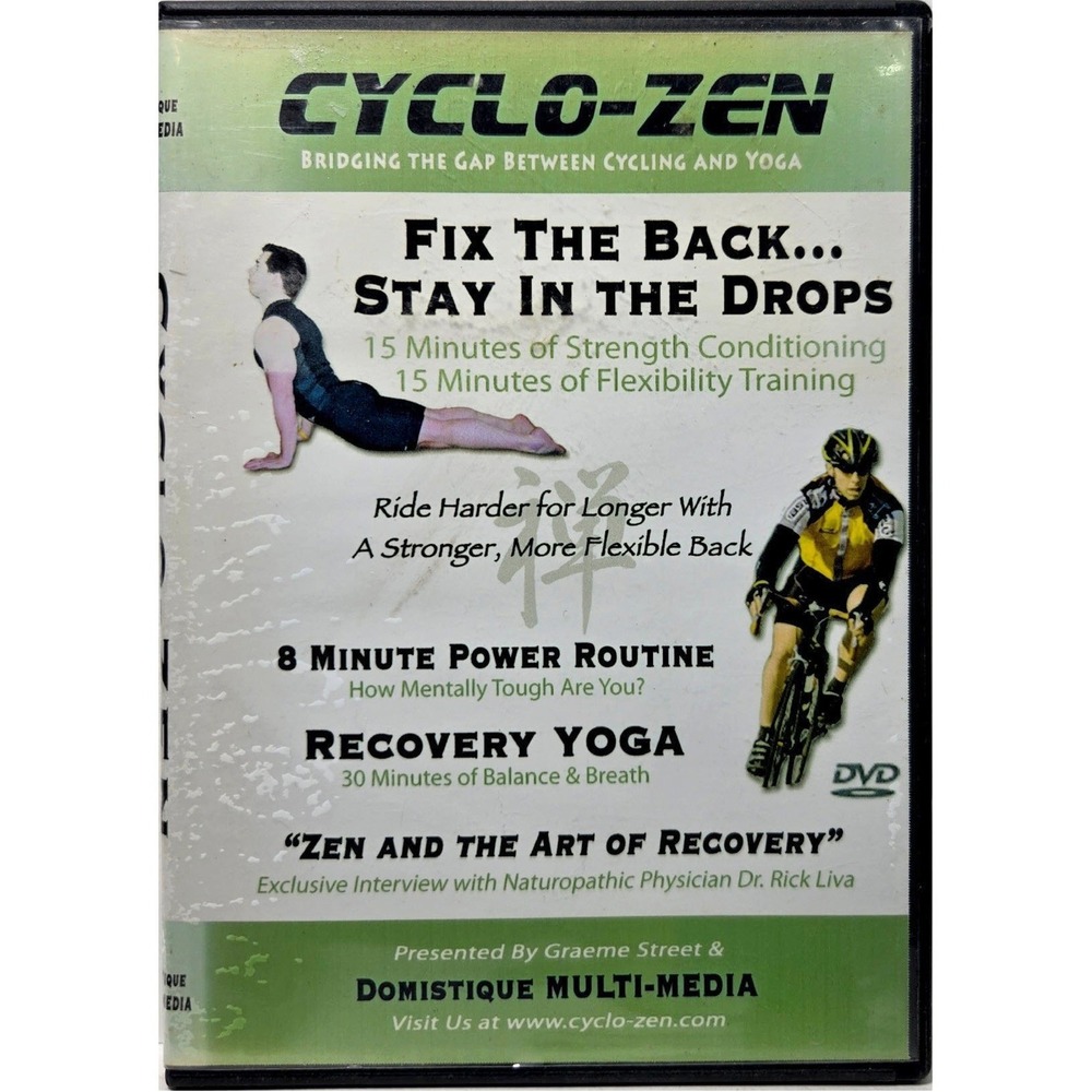 Cyclo-Zen Bridging Gap Between Cycling Yoga DVD 2004 Graeme Street Fitness Guide